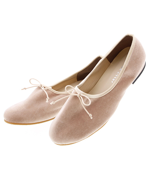 JELLY BEANS（ジェリービーンズ）の「【Made in Japan】ベロアバレエシューズ(134-1411)JELLY BEANS(ジェリービーンズ)（バレエシューズ・レディース・ブラック/ライトピンク/ライトグレー/パイソン・22.5/24.5/23/23.5/24）」の7枚目の写真