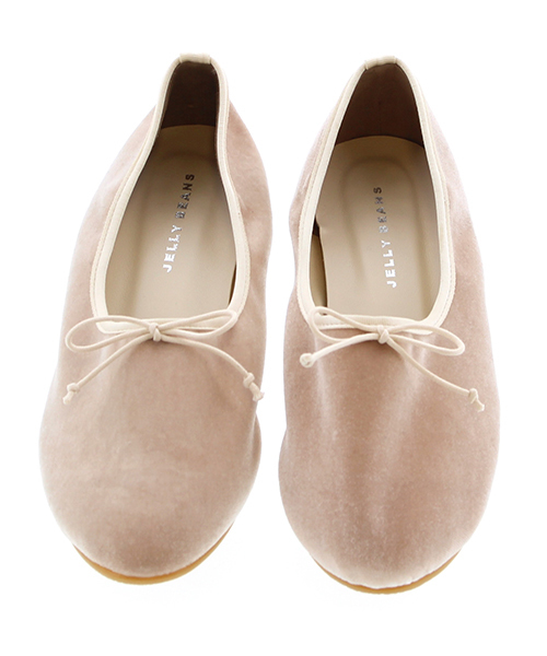 JELLY BEANS（ジェリービーンズ）の「【Made in Japan】ベロアバレエシューズ(134-1411)JELLY BEANS(ジェリービーンズ)（バレエシューズ・レディース・ブラック/ライトピンク/ライトグレー/パイソン・22.5/24.5/23/23.5/24）」の10枚目の写真