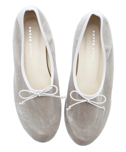 JELLY BEANS（ジェリービーンズ）の「【Made in Japan】ベロアバレエシューズ(134-1411)JELLY BEANS(ジェリービーンズ)（バレエシューズ・レディース・ブラック/ライトピンク/ライトグレー/パイソン・22.5/24.5/23/23.5/24）」の13枚目の写真