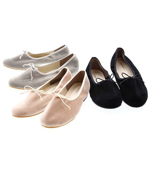 JELLY BEANS（ジェリービーンズ）の「【Made in Japan】ベロアバレエシューズ(134-1411)JELLY BEANS(ジェリービーンズ)（バレエシューズ・レディース・ブラック/ライトピンク/ライトグレー/パイソン・22.5/24.5/23/23.5/24）」の14枚目の写真