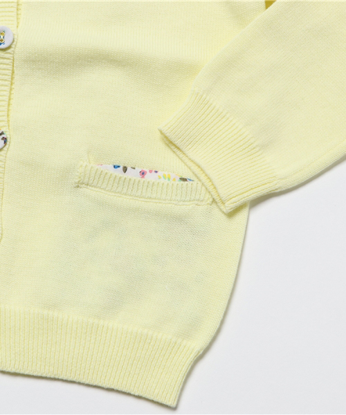 GLOBAL WORK（グローバルワーク）の「【キッズ】【洗えるニット】アラエルニットクルーカーデ/738494（カーディガン/ボレロ・キッズ・ライトグリーン/ピンク系その他/ライトイエロー・XX-LARGE/LARGE/SMALL/X-LARGE/MEDIUM）」の6枚目の写真