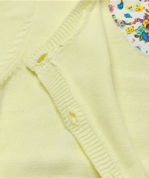GLOBAL WORK（グローバルワーク）の「【キッズ】【洗えるニット】アラエルニットクルーカーデ/738494（カーディガン/ボレロ・キッズ・ライトグリーン/ピンク系その他/ライトイエロー・XX-LARGE/LARGE/SMALL/X-LARGE/MEDIUM）」の8枚目の写真