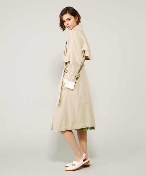 PEGGY LANA（ペギーラナ）の「Flare York Trench CT（トレンチコート・レディース・ネイビー/カーキ/マルチ/ベージュ・2/1）」の5枚目の写真