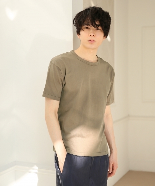 GLOBAL WORK(グローバルワーク)の「【ROOM】マルドウテンジククルーT/747692(Tシャツ/カットソー・メンズ・ライトブルー/カーキ/ブラック/グレー・LARGE/MEDIUM)」の1枚目の写真