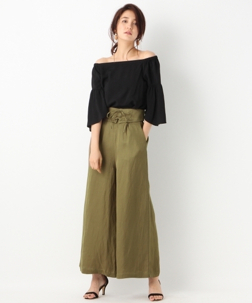 A part by（アパートバイ）の「TRオフショルフレアブラウス6S　762764 （シャツ/ブラウス・レディース・ターコイズブルー/ホワイト/ホワイト×ブラック/ブラック・LARGE/MEDIUM）」の18枚目の写真