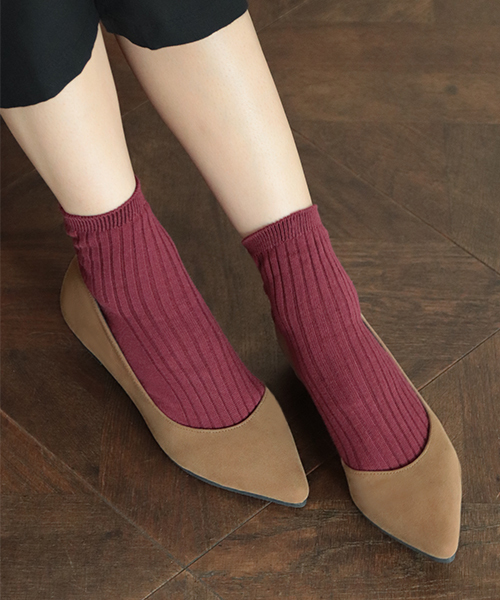 SESTO(セスト)の「ポインテッドトゥサイドオープンフラットパンプス(パンプス・レディース・ダークベージュ/グレイッシュベージュ/その他/ブラック/その他1/チェック/マスタード/ピンク/ボルドー/ブラック系その他・24/22.5/25/23/22/23.5/24.5)」の4枚目の写真