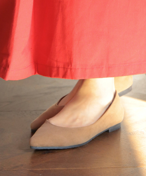 SESTO(セスト)の「ポインテッドトゥサイドオープンフラットパンプス(パンプス・レディース・ダークベージュ/グレイッシュベージュ/その他/ブラック/その他1/チェック/マスタード/ピンク/ボルドー/ブラック系その他・24/22.5/25/23/22/23.5/24.5)」の5枚目の写真