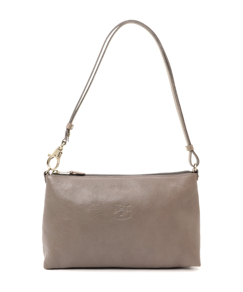 IL BISONTE（イルビゾンテ）の「IL BISONTE / ORIGINAL LEATHER / SHOULDER BAG（ショルダーバッグ・レディース・ライトブラウン/ナチュラル/グリーン/レンガ/ダークブラウン/ブラック/ネイビー/レッド/グレー・FREE）」の3枚目の写真