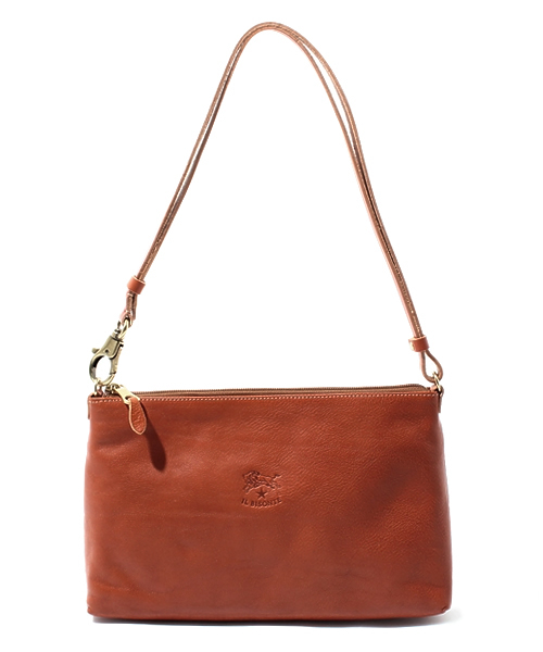 IL BISONTE（イルビゾンテ）の「IL BISONTE / ORIGINAL LEATHER / SHOULDER BAG（ショルダーバッグ・レディース・ライトブラウン/ナチュラル/グリーン/レンガ/ダークブラウン/ブラック/ネイビー/レッド/グレー・FREE）」の14枚目の写真