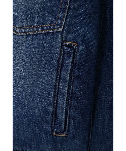 FREE'S MART（フリーズマート）の「リメイク風ノーカラーＧジャン（デニムジャケット・レディース・ダークネイビー/ブルー系その他・SMALL/MEDIUM）」の19枚目の写真