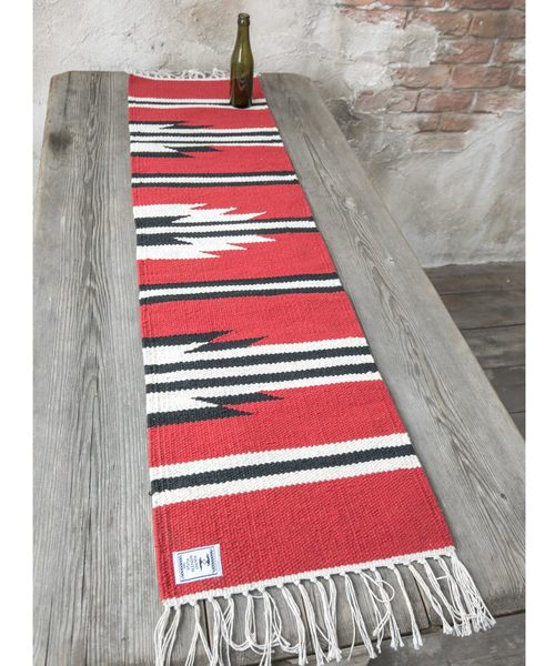 チャイハネ(チャイハネ)の「【チャイハネ】オルテガ柄ロングプレイスマット(ランチョンマット/テーブルウェア・レディース・ネイビー/レッド/ターコイズブルー・FREE)」の3枚目の写真