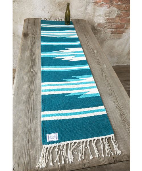 チャイハネ(チャイハネ)の「【チャイハネ】オルテガ柄ロングプレイスマット(ランチョンマット/テーブルウェア・レディース・ネイビー/レッド/ターコイズブルー・FREE)」の5枚目の写真