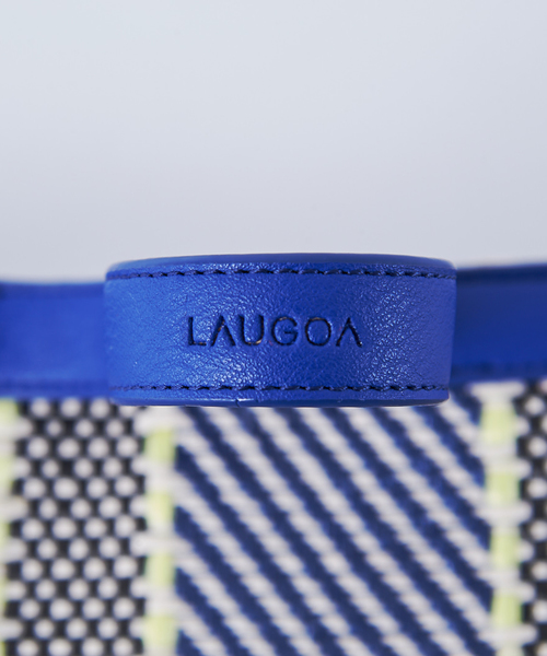 Laugoa（ラウゴア）の「【LAUGOA】 2WAYトート Ibiza 0182-11007（ショルダーバッグ・レディース・ホワイト/ブラック/ブルー・FREE）」の4枚目の写真