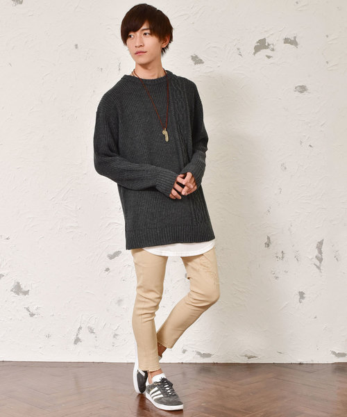 MinoriTY（マイノリティ）の「【ストレッチツイルダメージスーパースキニーパンツ（アンクル）】（その他パンツ・メンズ・ホワイト/ブラック/ネイビー/ベージュ/カーキ/ライトグレー・S/M/L/XL）」の10枚目の写真