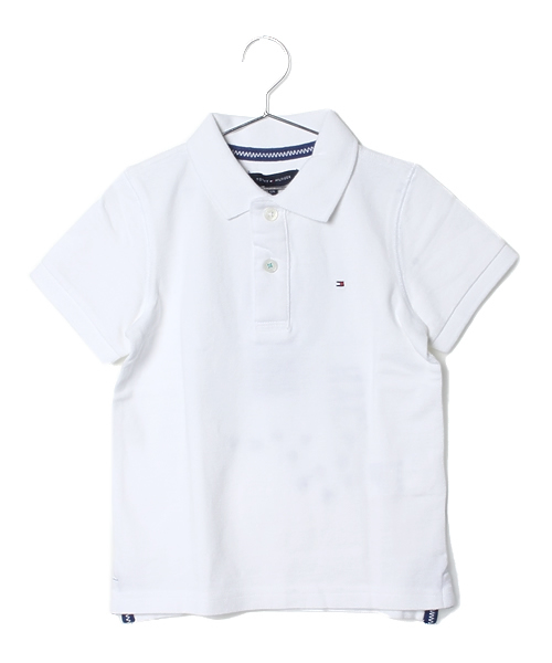 TOMMY HILFIGER（トミーヒルフィガー）の「LACEY GRAPHIC MINI POLO（ポロシャツ・キッズ・ブルー/ライトブルー/ホワイト・80/90/100/110/120）」の2枚目の写真