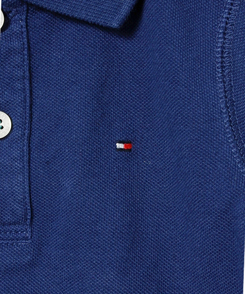 TOMMY HILFIGER（トミーヒルフィガー）の「LACEY GRAPHIC MINI POLO（ポロシャツ・キッズ・ブルー/ライトブルー/ホワイト・80/90/100/110/120）」の9枚目の写真
