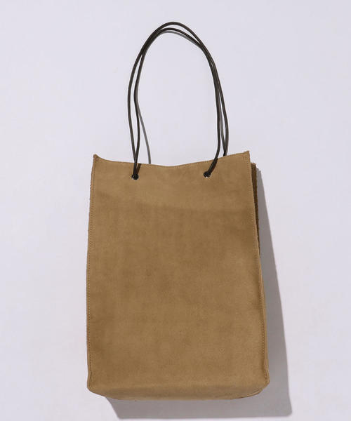 BEAUTY&YOUTH UNITED ARROWS（ビューティーアンドユースユナイテッドアローズ）の「BY レザー ショップバッグ ◆（トートバッグ・メンズ・ブラック/ベージュ・FREE）」の5枚目の写真