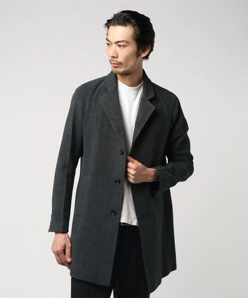 Request（リクエスト）の「【REQUEST】　フェルトン　チェスターフィールド（チェスターコート・メンズ・チャコールグレー/ネイビー/キャメル・2/4/3）」の2枚目の写真