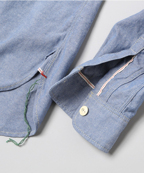 HYSTERIC GLAMOUR（ヒステリックグラマー）の「TURN IT ON pt 長袖ワークSH（シャツ/ブラウス・メンズ・インディゴブルー・MEDIUM/SMALL/LARGE）」の8枚目の写真