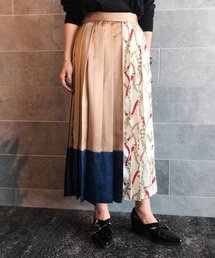 PAGEBOY | スカーフ切り替えプリーツスカート(スカート)