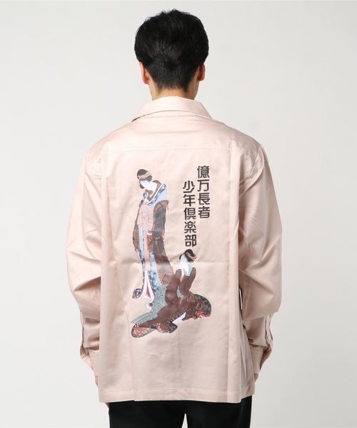 BILLIONAIRE BOYS CLUB(ビリオネア・ボーイズ・クラブ)の「BILLIONAIRE BOYS CLUB UKIYOE OPEN COLLAR SHIRT 19SPRING(シャツ/ブラウス・メンズ・ホワイト/ブラック/ピンク系その他・LARGE/X-LARGE/MEDIUM/SMALL)」の10枚目の写真