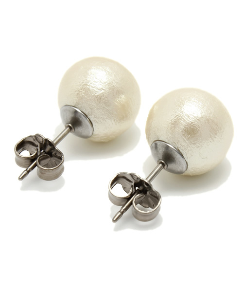 CIAOPANIC TYPY（チャオパニックティピー）の「【WEB限定】10Cパールピアス（ピアス（両耳用）・レディース・ホワイト/クリーム・FREE）」の3枚目の写真