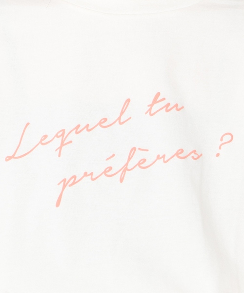 natural couture（ナチュラルクチュール）の「どっちが好き？ロゴT（Tシャツ/カットソー・レディース・ベージュ/オフホワイト/ミント/スミクロ・FREE）」の8枚目の写真