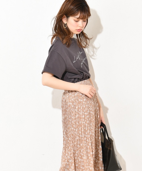 natural couture（ナチュラルクチュール）の「どっちが好き？ロゴT（Tシャツ/カットソー・レディース・ベージュ/オフホワイト/ミント/スミクロ・FREE）」の11枚目の写真