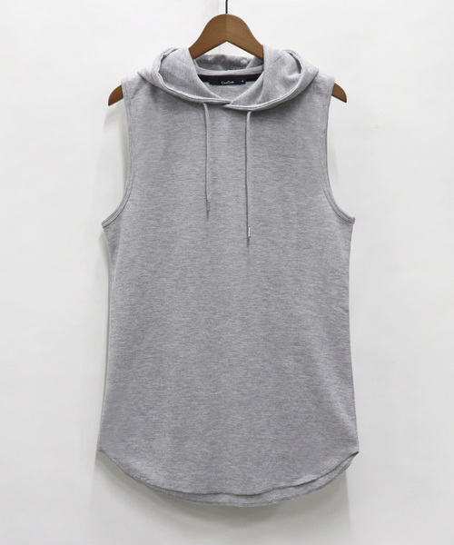 Confirm(コンファーム)の「Confirm / コンファーム ノースリーブワッフルパーカー(Tシャツ/カットソー・メンズ・ホワイト/グレー/ブラック・M/L)」の1枚目の写真
