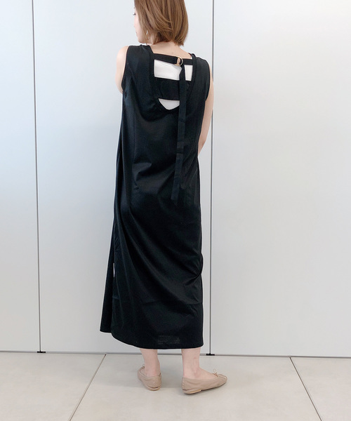 DouDou（ドゥドゥ）の「バックDカンワンピース（ワンピース・レディース・ブラック/ベージュ/ブラウン・FREE）」の13枚目の写真