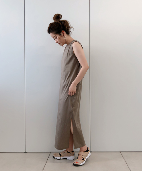 DouDou（ドゥドゥ）の「バックDカンワンピース（ワンピース・レディース・ブラック/ベージュ/ブラウン・FREE）」の8枚目の写真