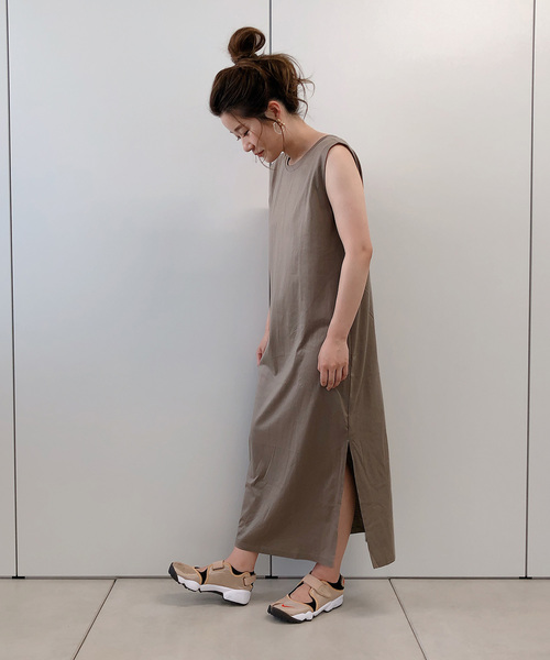 DouDou（ドゥドゥ）の「バックDカンワンピース（ワンピース・レディース・ブラック/ベージュ/ブラウン・FREE）」の12枚目の写真