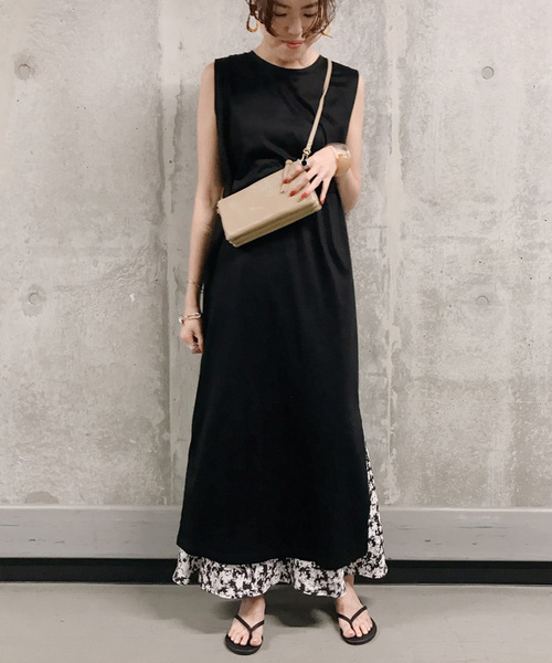 DouDou（ドゥドゥ）の「バックDカンワンピース（ワンピース・レディース・ブラック/ベージュ/ブラウン・FREE）」の18枚目の写真