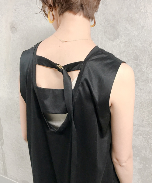 DouDou（ドゥドゥ）の「バックDカンワンピース（ワンピース・レディース・ブラック/ベージュ/ブラウン・FREE）」の20枚目の写真