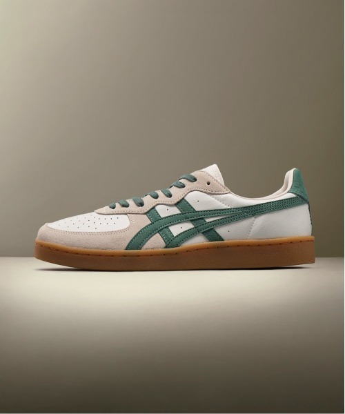 Onitsuka Tiger(オニツカタイガー)の「GSM / ジーエスエム(スニーカー・メンズ・ホワイト×パープル/ホワイト系その他/ホワイト系その他7/クリーム/ベージュ系その他/ホワイト×グリーン/アイボリー/ホワイト系1/ブラック×ホワイト/ホワイト×ブラウン/ダークブラウン/ホワイト×ブラック/ホワイト/ブラック×ピンク/ホワイト×ブルー/ホワイト×レッド・23/24/25/26/27/28/25.5/26.5/27.5/24.5/23.5/22.5/28.5/29)」の4枚目の写真