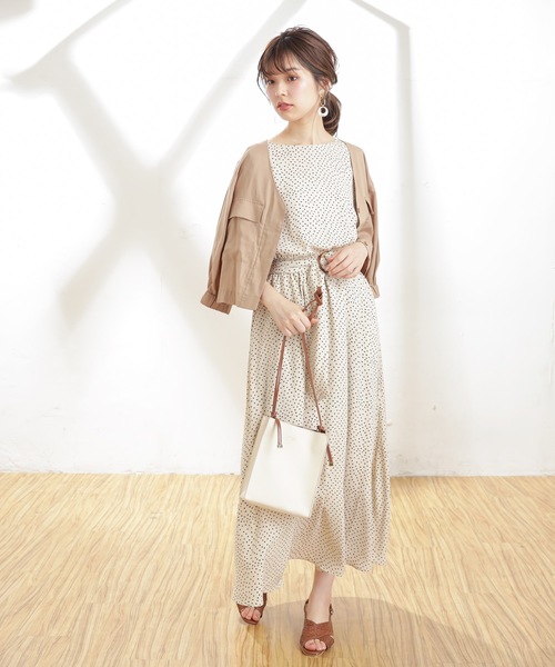 natural couture（ナチュラルクチュール）の「レーヨン麻てろっとライトブルゾン（ブルゾン・レディース・ベージュ/カーキ/ライトベージュ・FREE）」の14枚目の写真