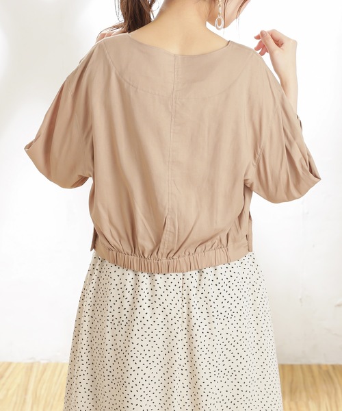 natural couture（ナチュラルクチュール）の「レーヨン麻てろっとライトブルゾン（ブルゾン・レディース・ベージュ/カーキ/ライトベージュ・FREE）」の18枚目の写真