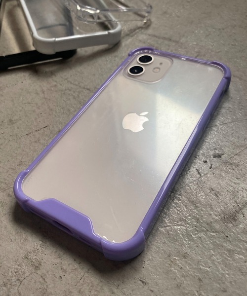 SPINNS（スピンズ）の「3Dカラーフレームクリアモバイルケース（スマホケース/カバー・レディース・クリア/ブラック/ホワイト/パープル/シルバー/ベージュ/コバルトブルー・iPhone 7/8/SE(第2/第3世代)/iPhone XS/X/iPhone XR/X/7/8/FREE/iPhone 11 Pro/11/ONESIZE/iPhone 11/12/iPhone 12/iPhone 13/13/iPhone 13 Pro/iPhone 13 mini/iPhone 12 mini/iPhone 14/iPhone 15/15 /17）」の6枚目の写真