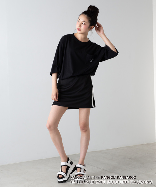 KANGOL(カンゴール)の「∴WEGO/KANGOL別注オーバーサイズビッグシルエットポケットTシャツ(Tシャツ/カットソー・メンズ・ホワイト/ブラック/ベージュ/ブラウン・MEDIUM/LARGE)」の14枚目の写真