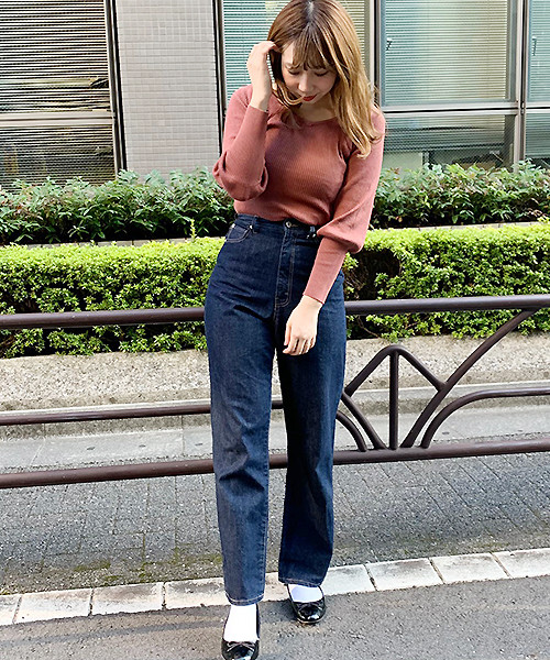 apres jour（アプレジュール）の「バックリボンパワショルニット【ZOZOTOWN限定アイテム】（ニット/セーター・レディース・ブラック/ベージュ/モカ/オレンジ系その他・フリー）」の8枚目の写真