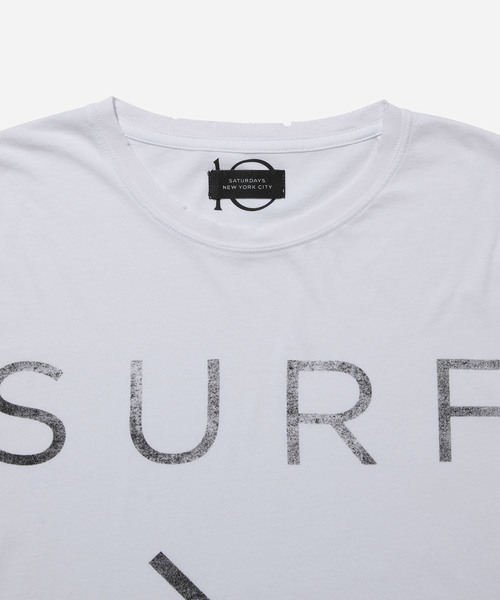 Saturdays NYC(サタデーズ ニューヨークシティ )の「Surf/Nyc Graphic Tee(Tシャツ/カットソー・メンズ・ホワイト/ブラック・X-LARGE/X-SMALL/S/M/L)」の7枚目の写真