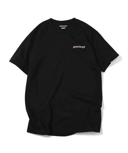 PRIVILEGE（プリビレッジ）の「プリビレッジ [PRIVILEGE] - ゴー アウト サイド ロゴ グラフィック 半袖 Tシャツ [GO OUT SIDE TEE]（Tシャツ/カットソー・メンズ・ホワイト/ブラック/ライム/ロイヤルブルー・MEDIUM/LARGE/X-LARGE/XX-LARGE/SMALL）」の3枚目の写真