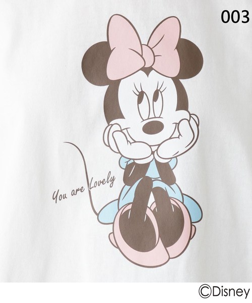 Disney(ディズニー)の「◆ミニーマウス/プリントTシャツ(Tシャツ/カットソー・レディース・ライトベージュ/ガンメタ/オフホワイト・02/03)」の12枚目の写真