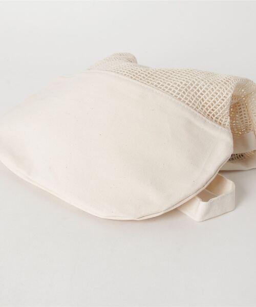 DULTON(ダルトン)の「COTTON HALF MESH BAG S/コットン ハーフ メッシュ バッグ S(トートバッグ・メンズ・ナチュラル/グリーン/グレー/イエロー・FREE)」の10枚目の写真