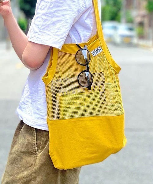 DULTON(ダルトン)の「COTTON HALF MESH BAG S/コットン ハーフ メッシュ バッグ S(トートバッグ・レディース・ナチュラル/グリーン/グレー/イエロー・FREE)」の13枚目の写真