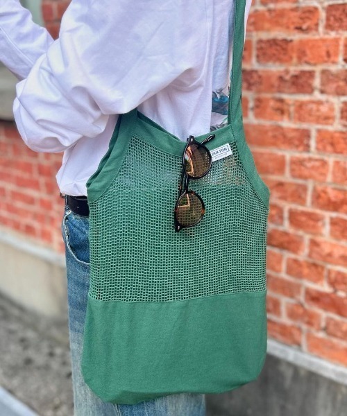 DULTON(ダルトン)の「COTTON HALF MESH BAG S/コットン ハーフ メッシュ バッグ S(トートバッグ・レディース・ナチュラル/グリーン/グレー/イエロー・FREE)」の12枚目の写真