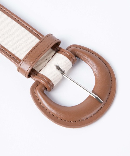 WEGO（ウィゴー）の「WEGO/切替ワイドベルト（ベルト・レディース・ブラック/キャメル・FREE）」の6枚目の写真