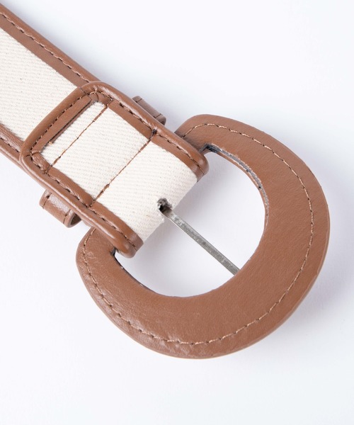 WEGO（ウィゴー）の「WEGO/切替ワイドベルト（ベルト・レディース・ブラック/キャメル・FREE）」の5枚目の写真