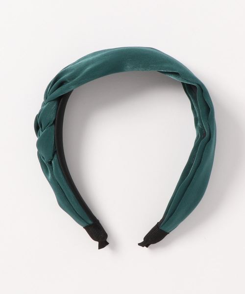 Fun & Daily(ファンアンドデイリー)の「F&D : カラークロスワイドカチーシャ(カチューシャ・レディース・ワインレッド/ブラック/ベージュ/パープル/ネイビー/グレー/グリーン・FREE)」の4枚目の写真