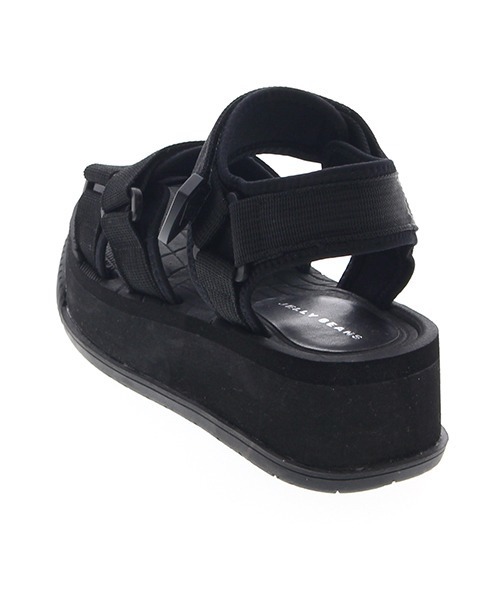 JELLY BEANS(ジェリービーンズ)の「ワイドベルトスポーツサンダル(210-237)JELLY BEANS(ジェリービーンズ)(サンダル・レディース・ブラック/ベージュ/ダークブラウン・S/M/L)」の5枚目の写真